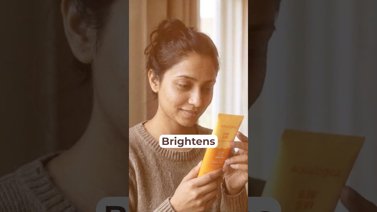 Aqualogica Glow+ Dewy Sunscreen AI Commercial